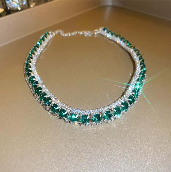 Rhinestone Decor Jewelry Set elegance for women daily use